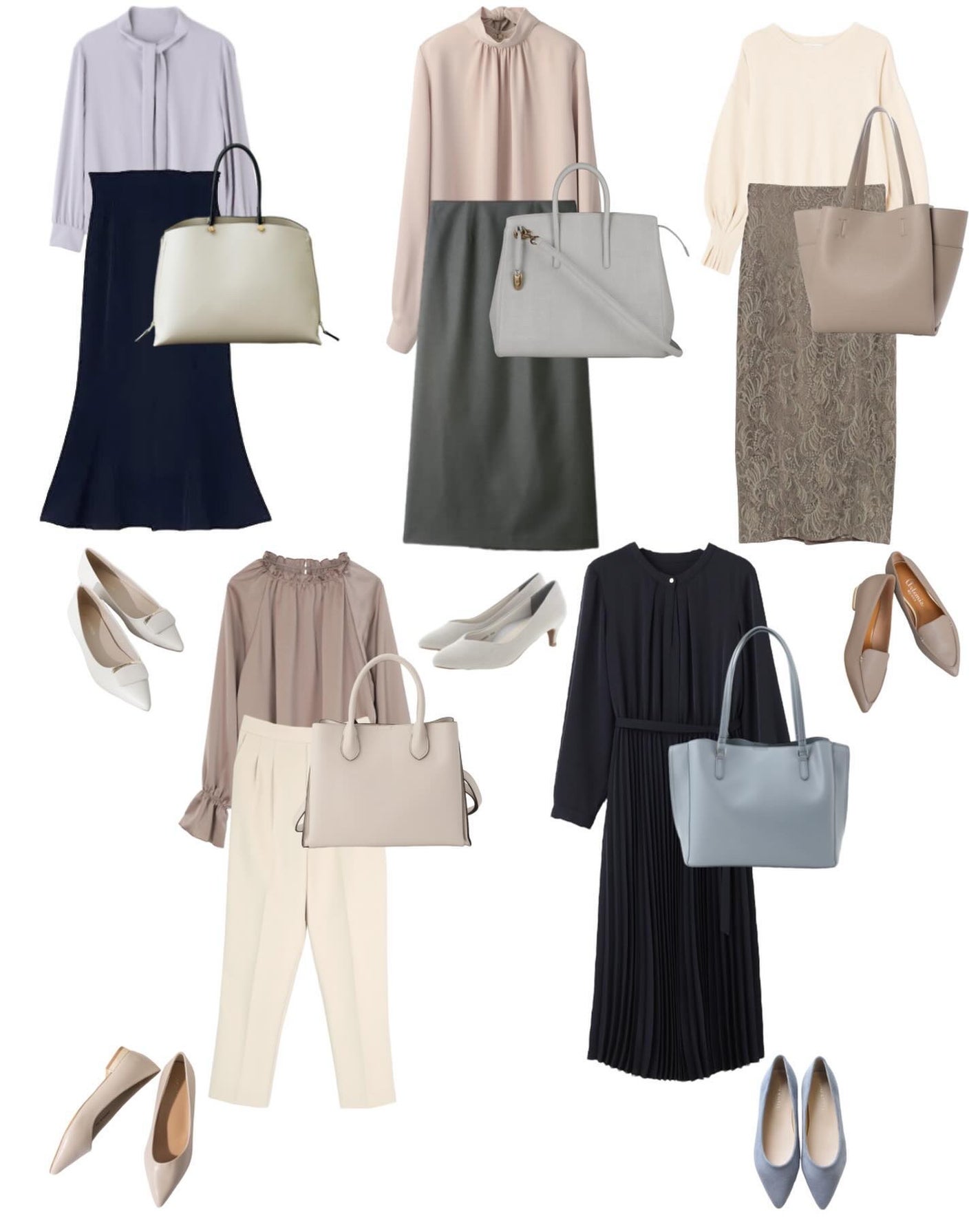 はる/横浜パーソナルカラーアナリスト on LIPS 「.顔タイプ別オフィスカジュアル5日間コーデを提案!ソフトエレガ..」(3枚目)