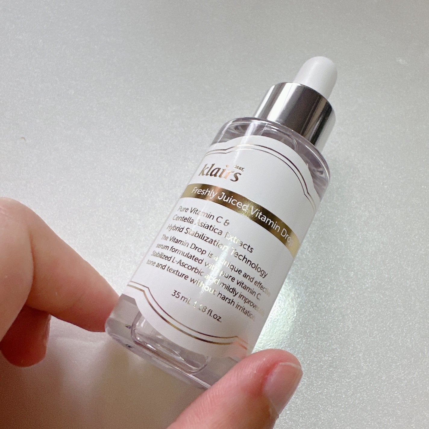 フレッシュリージュースドビタミンドロップ(35ml)/Klairs/美容液を使ったクチコミ(4枚目)