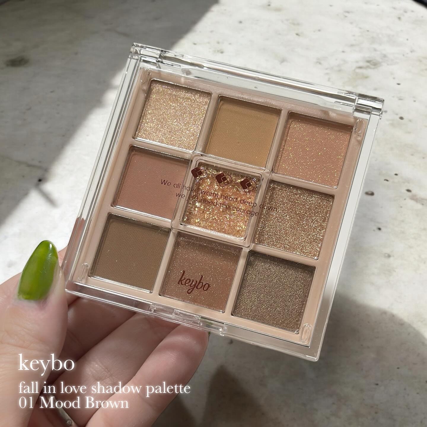 KEYBO FALL IN LOVE SHADOW PALETTE/keybo/アイシャドウパレットを使ったクチコミ（1枚目）