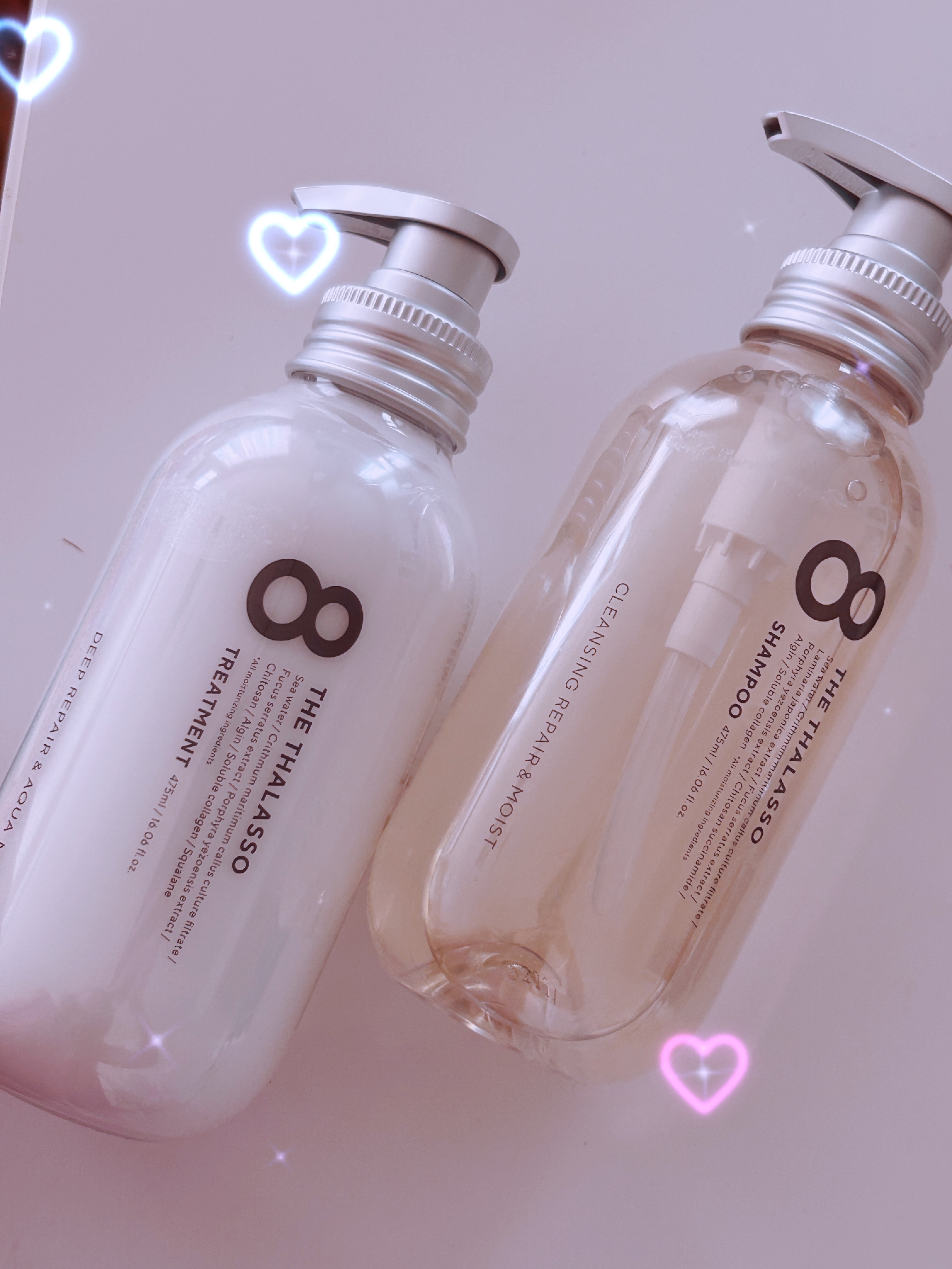 [旧商品]クレンジングリペア＆モイスト 美容液シャンプー／ディープリペア＆アクアモイスト 美容液トリートメント/エイトザタラソ/市販シャンプーを使ったクチコミ（1枚目）