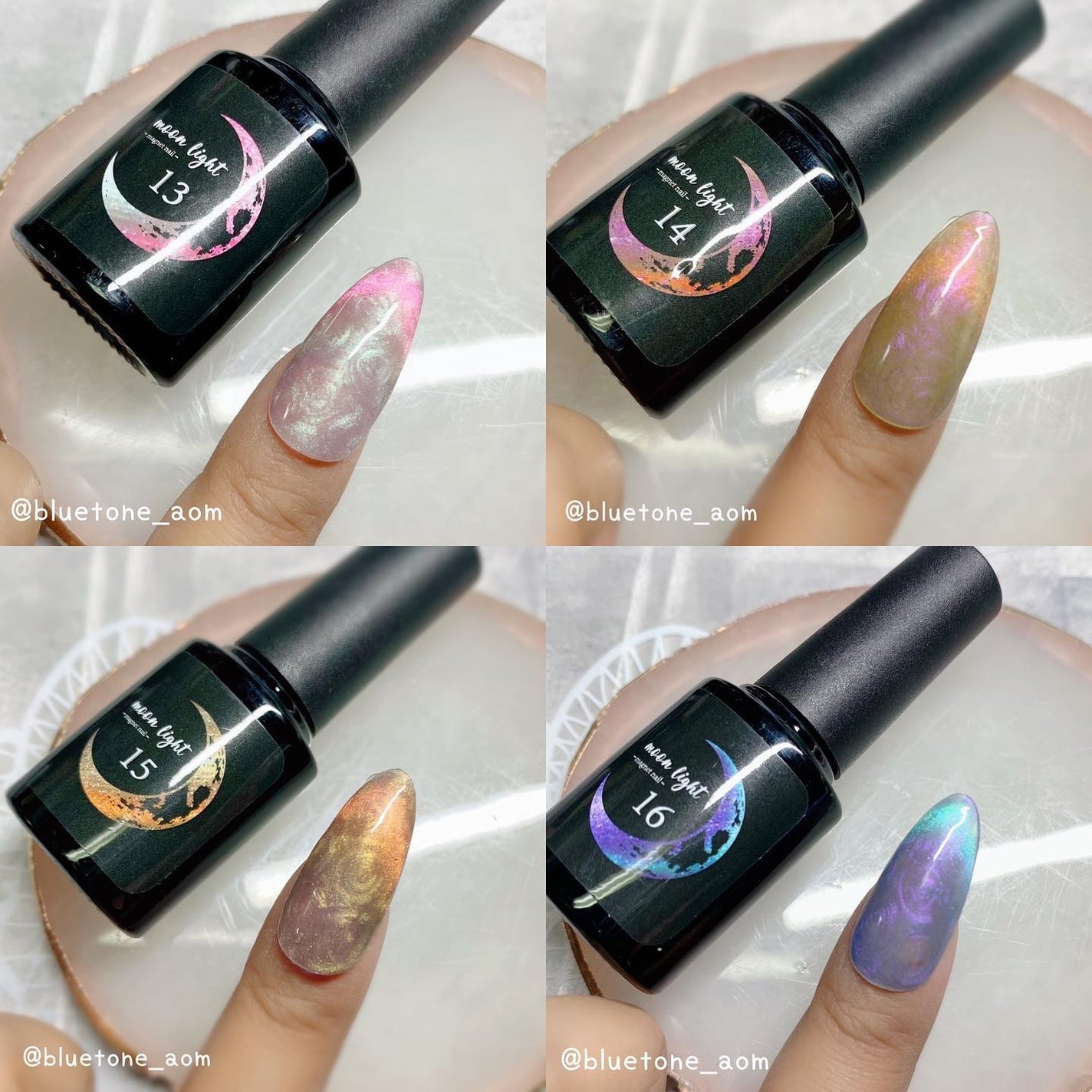 ネイルライト ムーンパールライト LEDライト セルフネイル パールネイルのネイルデザイン】moonlight gel|ネイル工房の