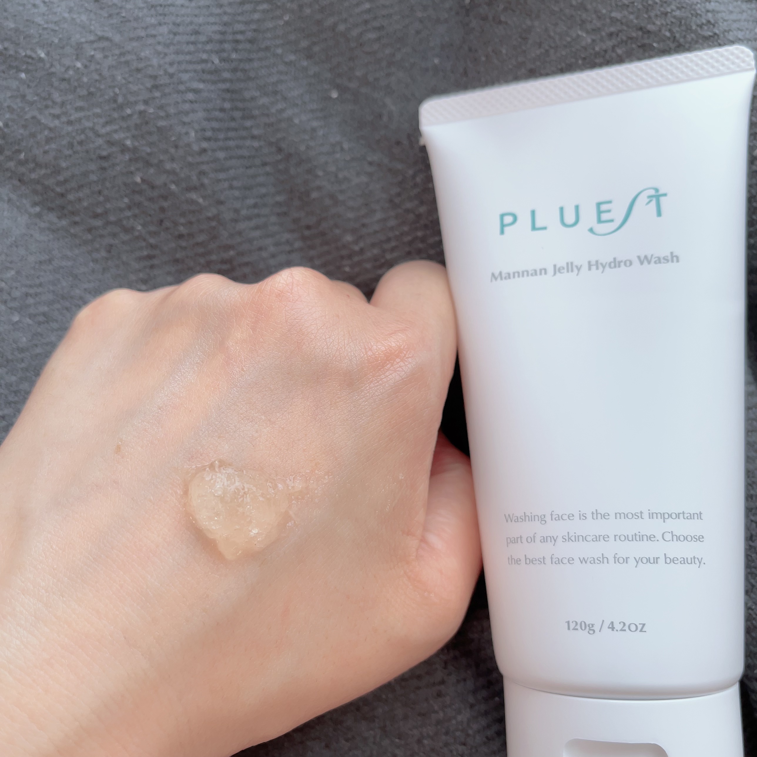マンナンジェリーハイドロウォッシュ/PLUEST/洗顔料を使ったクチコミ（2枚目）