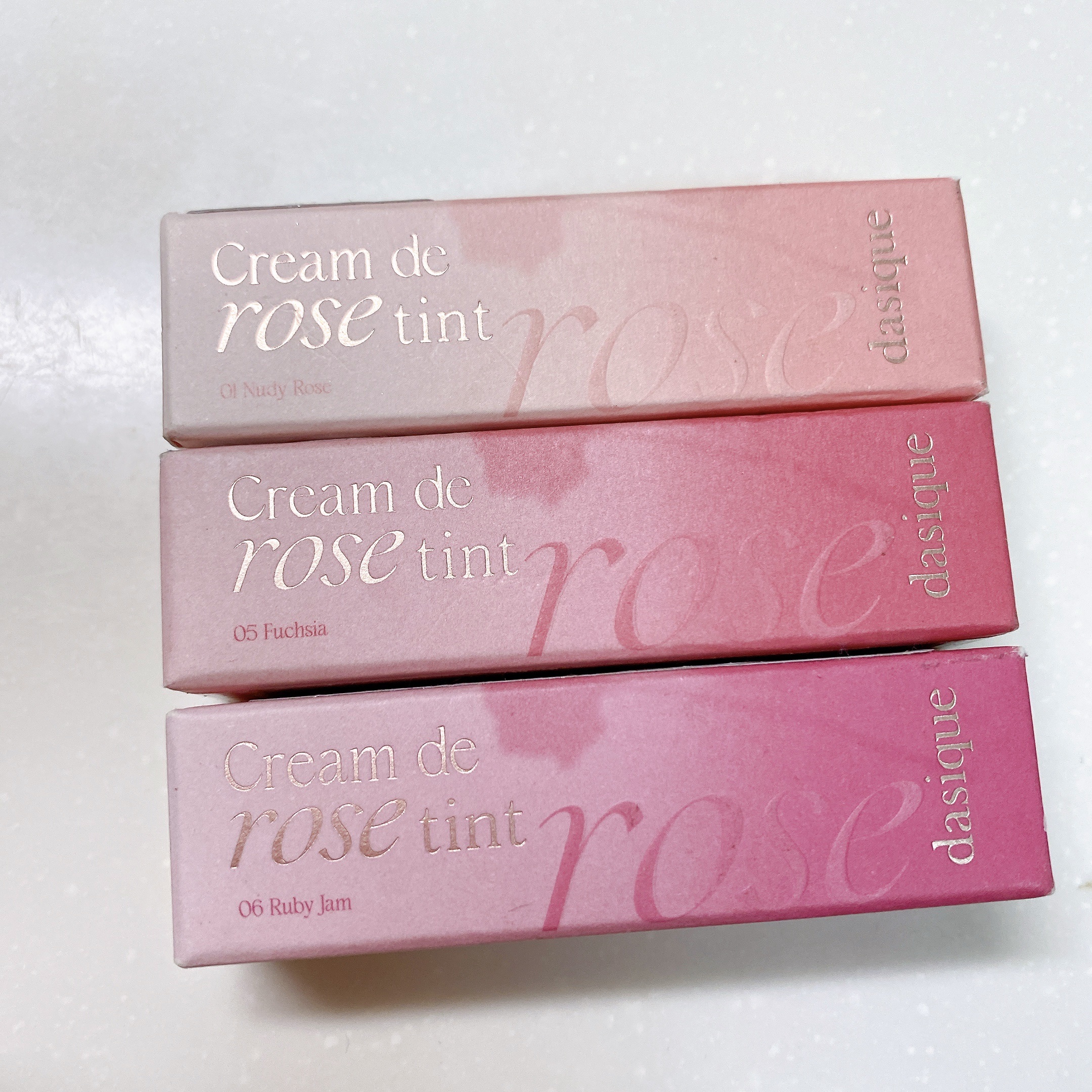 クリームドゥローズティント/dasique/リップティントを使ったクチコミ（2枚目）