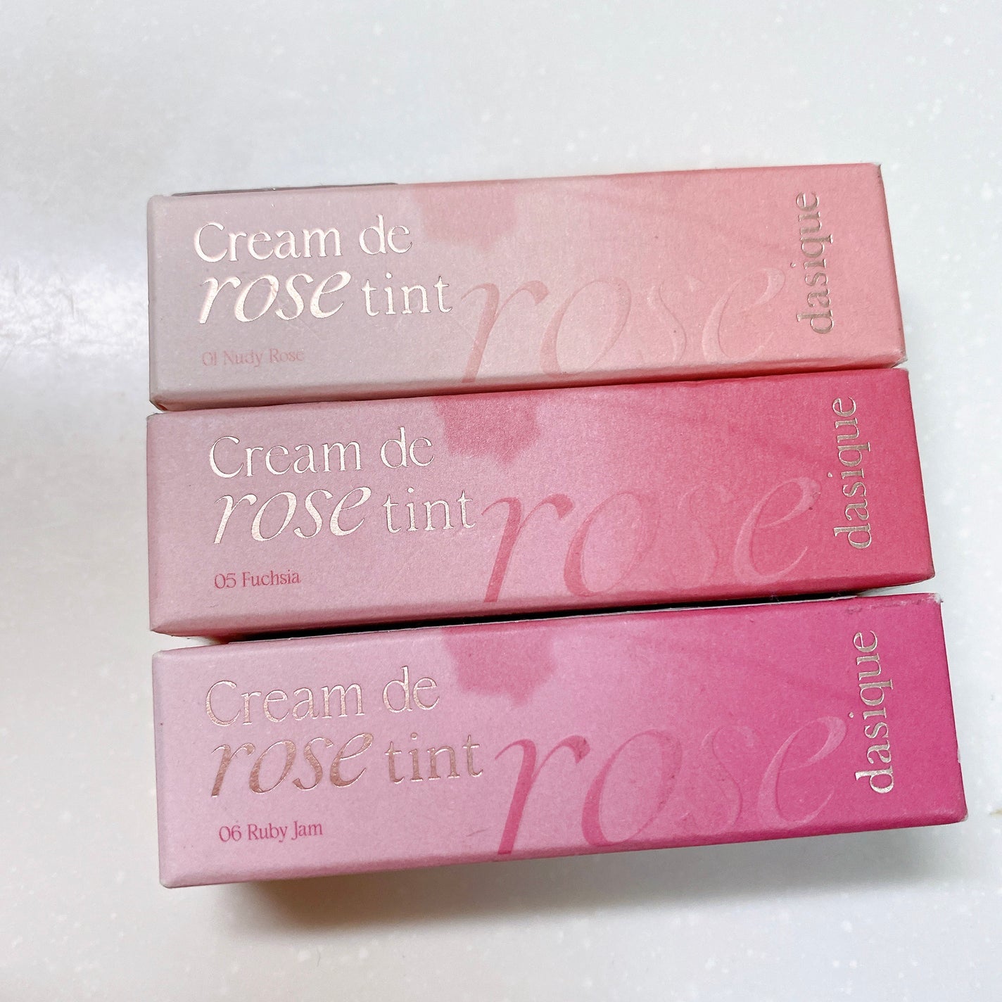 クリームドゥローズティント/dasique/リップティントを使ったクチコミ(2枚目)