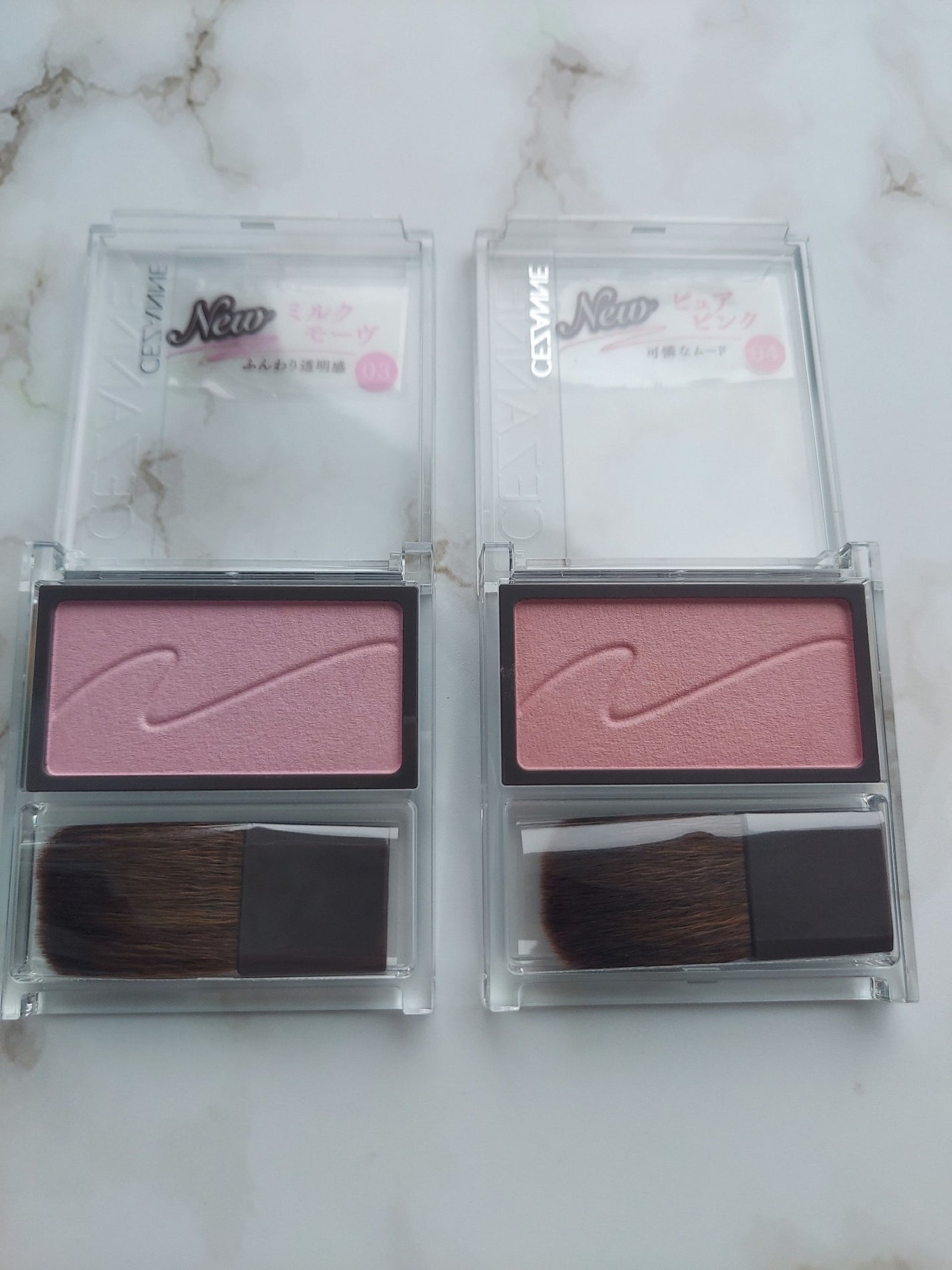 チークブラッシュ/CEZANNE/パウダーチークを使ったクチコミ(2枚目)