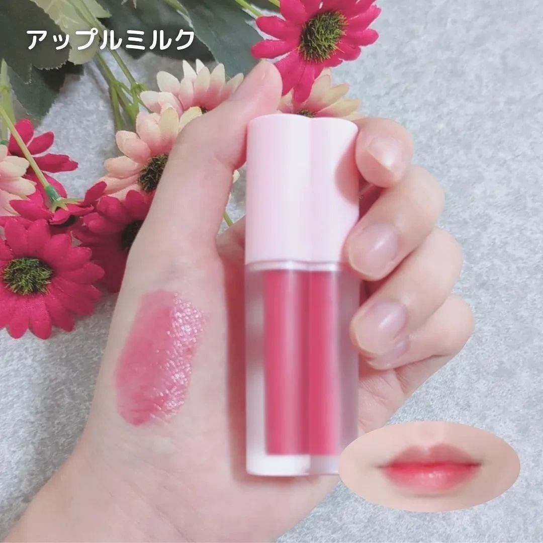 ミルクハートティントリップアンドチーク/Merrymonde/リップティントを使ったクチコミ(3枚目)