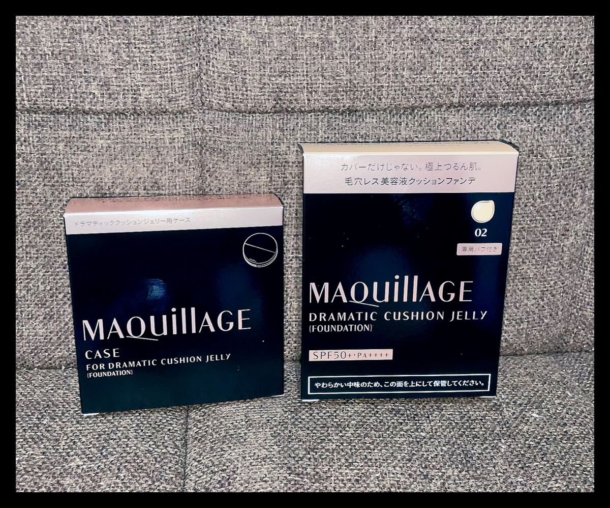 ドラマティッククッションジェリー/マキアージュ/クッションファンデーションを使ったクチコミ（1枚目）