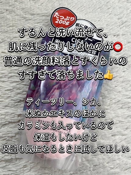 ピンクティーツリーライスシカウォッシュオフパック/APLIN/洗い流すパック・マスクを使ったクチコミ(5枚目)