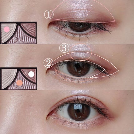 ジューシーピュアアイズ/キャンメイク/アイシャドウパレットを使ったクチコミ(2枚目)