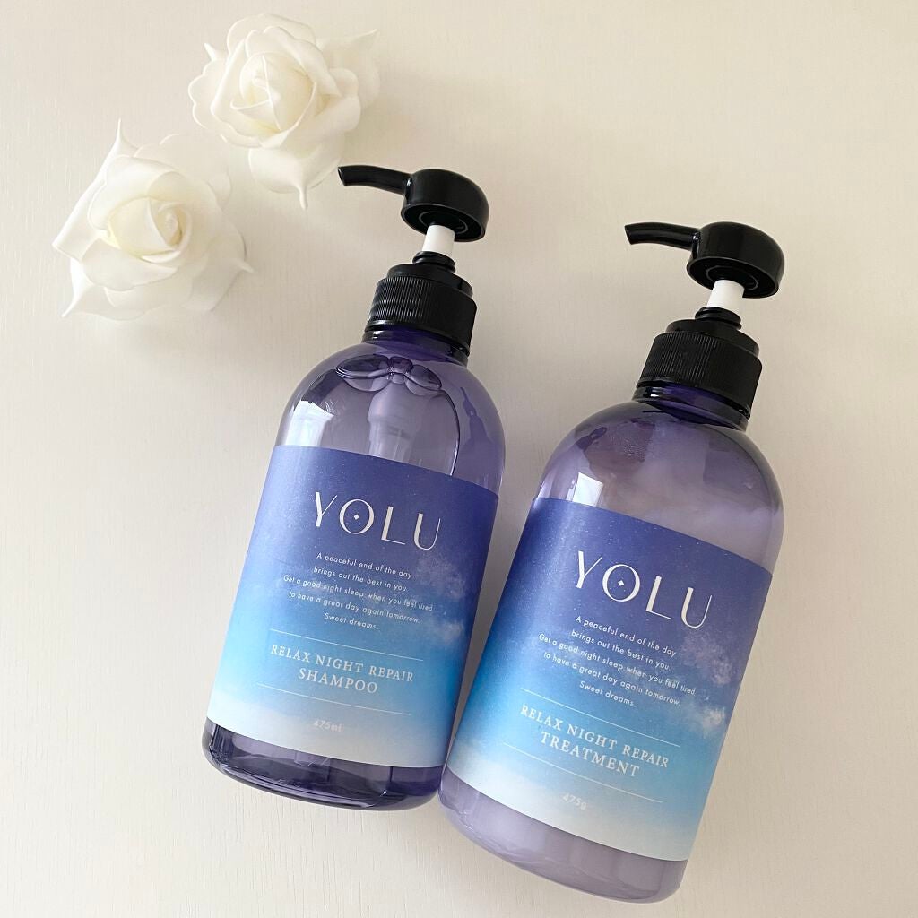 リラックスナイトリペア シャンプー/トリートメント/YOLU/市販シャンプーを使ったクチコミ(1枚目)