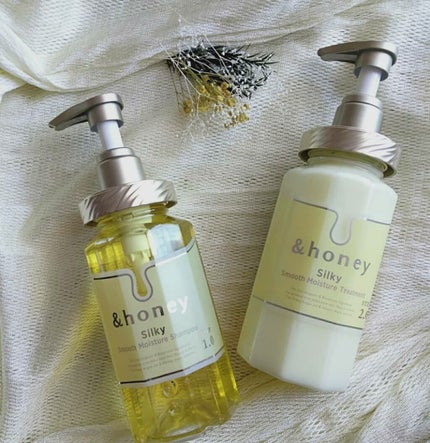 シルキー スムースモイスチャー シャンプー 1.0/ヘアトリートメント 2.0/&honey/市販シャンプーを使ったクチコミ(1枚目)