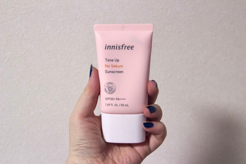 トーンアップ ノーセバム サンスクリーン SPF50+ PA++++/innisfree/日焼け止めクリームを使ったクチコミ(1枚目)