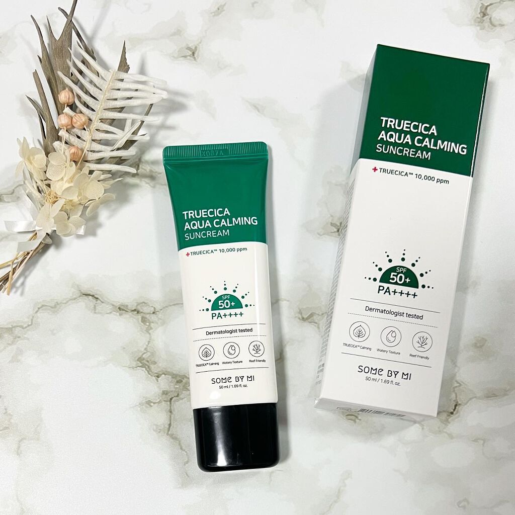 TRUECICA アクアカーミング日焼け止め/SOME BY MI/日焼け止めクリームを使ったクチコミ(1枚目)