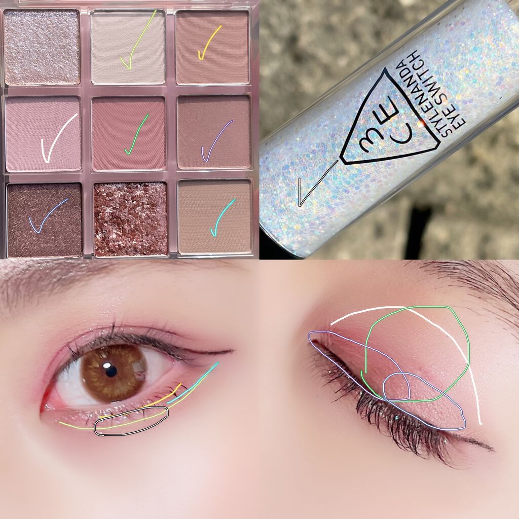 3CE マルチアイカラーパレット/3CE/アイシャドウパレットを使ったクチコミ（2枚目）