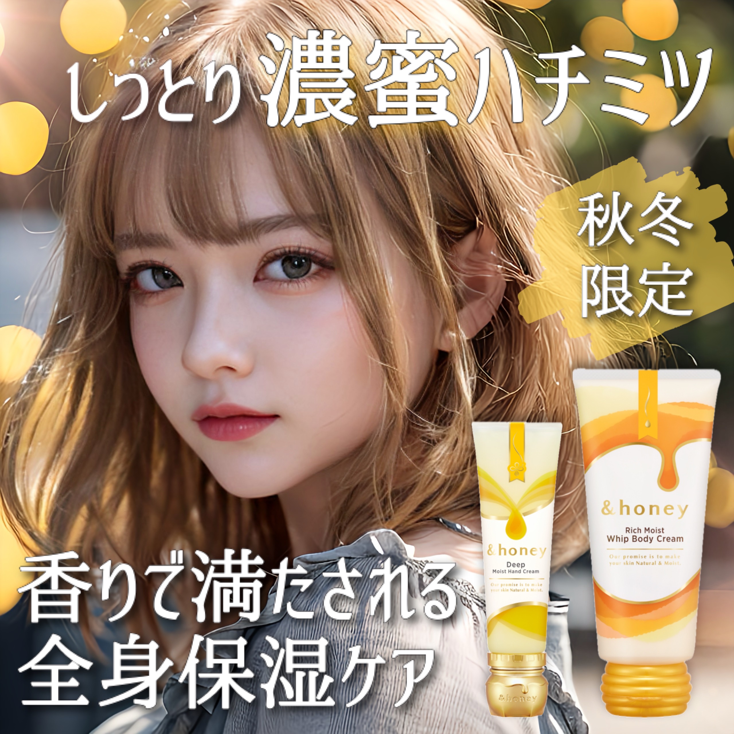 アンドハニー　ディープモイスト ハンドクリーム/&honey/ハンドクリームを使ったクチコミ（1枚目）