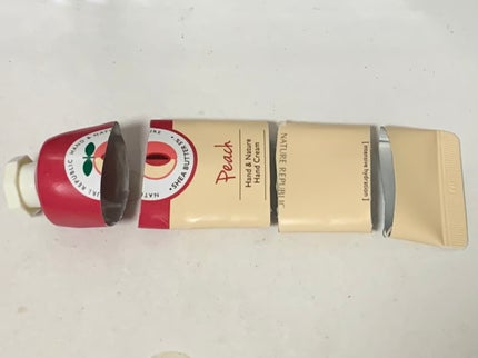 ハンドクリーム(ピーチ)/ネイチャーリパブリック/ハンドクリームを使ったクチコミ(2枚目)