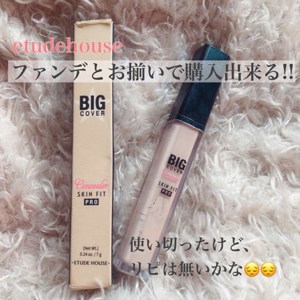 ビッグカバーフィットコンシーラー/ETUDE/リキッドコンシーラーを使ったクチコミ(1枚目)