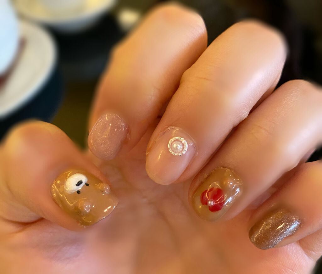 ジェルネイル（ライト対応）/セリア/ジェルネイルを使ったクチコミ（2枚目）