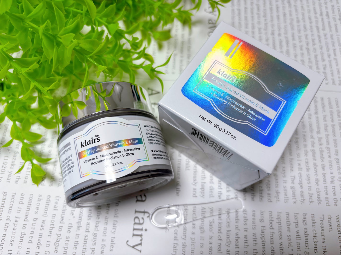 フレッシュリージュースドビタミンEマスク(90g)/Klairs/フェイスクリームを使ったクチコミ(5枚目)
