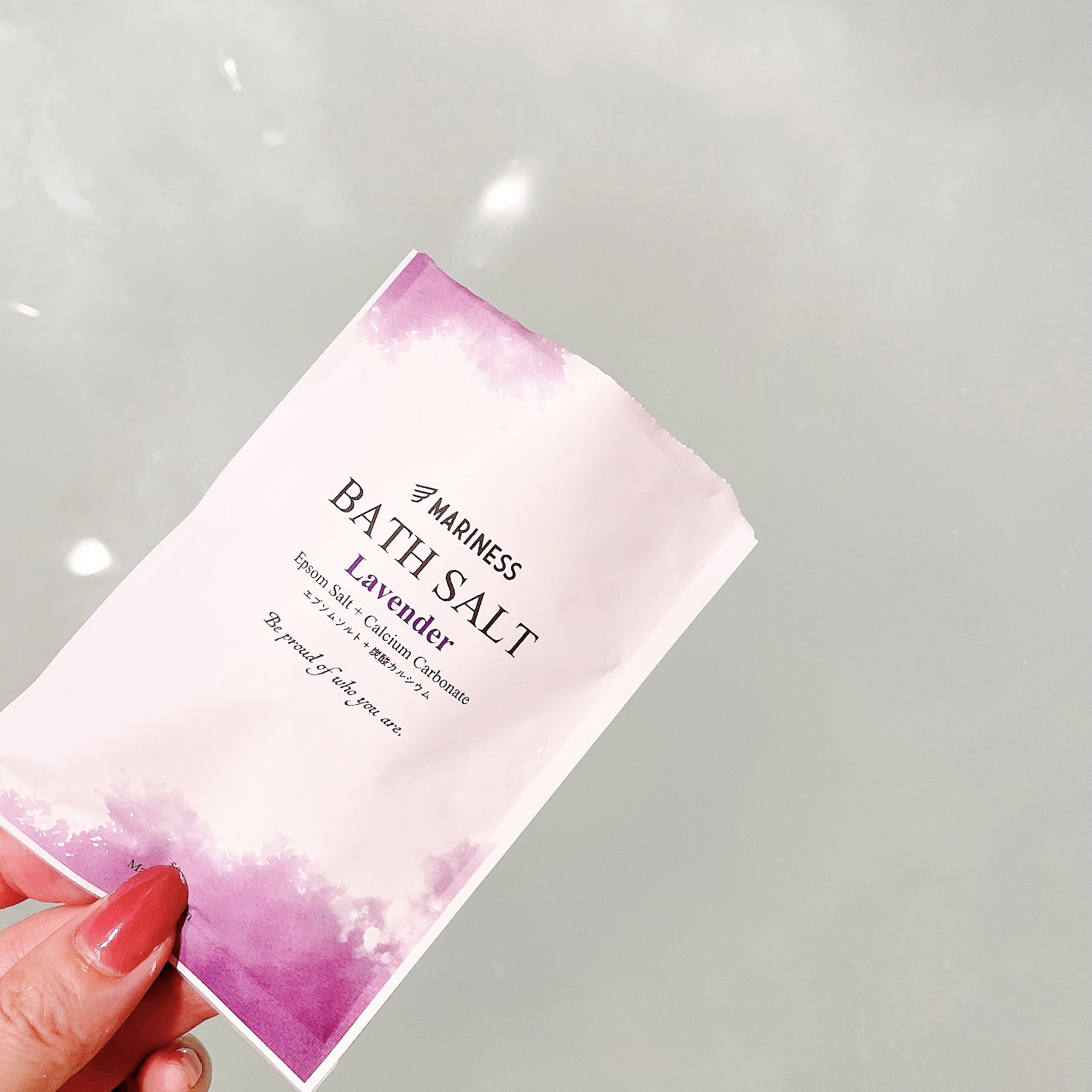 バスソルト ラベンダー/mariness/その他スキンケアを使ったクチコミ（3枚目）