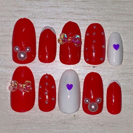 ネイルパーツ/セリア/ネイルチップ・パーツを使ったクチコミ(3枚目)