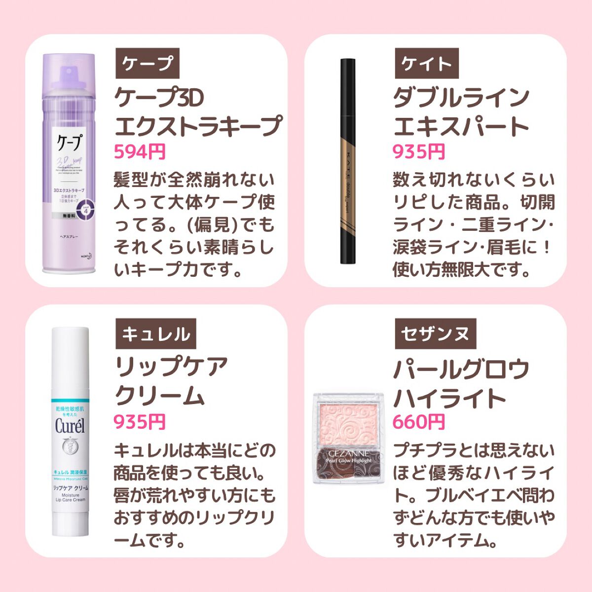たまのみこと on LIPS 「今回は1,000円以下で買えるプチプラ感動コスメについてまとめ..」(4枚目)