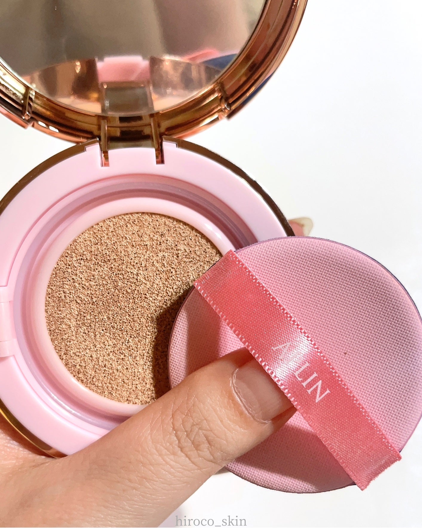 ピンクティーツリーカバーアップグロウクッション/APLIN/クッションファンデーションを使ったクチコミ(8枚目)