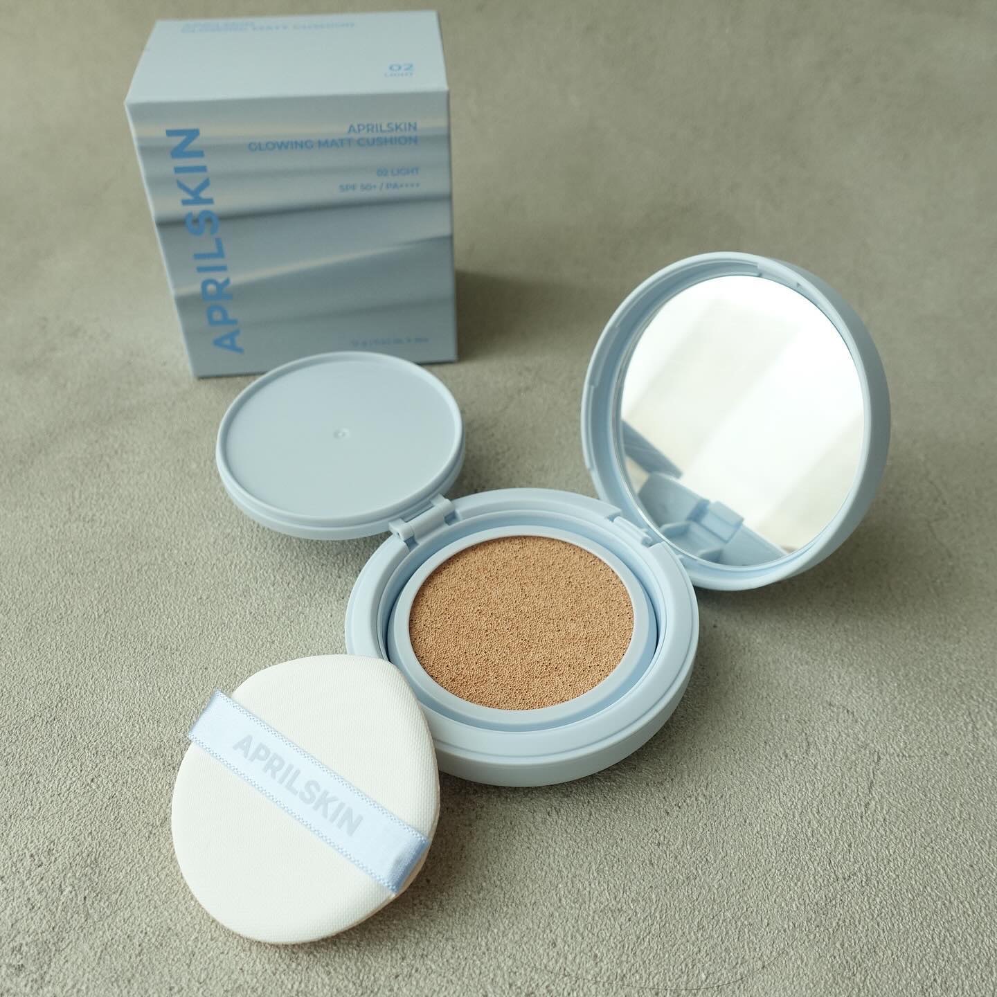 𖡼.𖤣𖥧𖡼.𖤣𖥧 

APRILSKIN
＼グロウマットクッション／
(本品＋レフィル)

私は『02 Light』を使ってます💖

グロウとマットが
一体化した新感覚クッションファンデ🌿

サラッとした仕上がりだけど