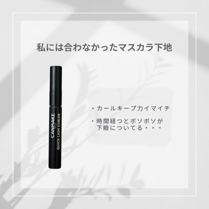 クイックラッシュカーラー BK ブラック/キャンメイク/マスカラ下地を使ったクチコミ(1枚目)