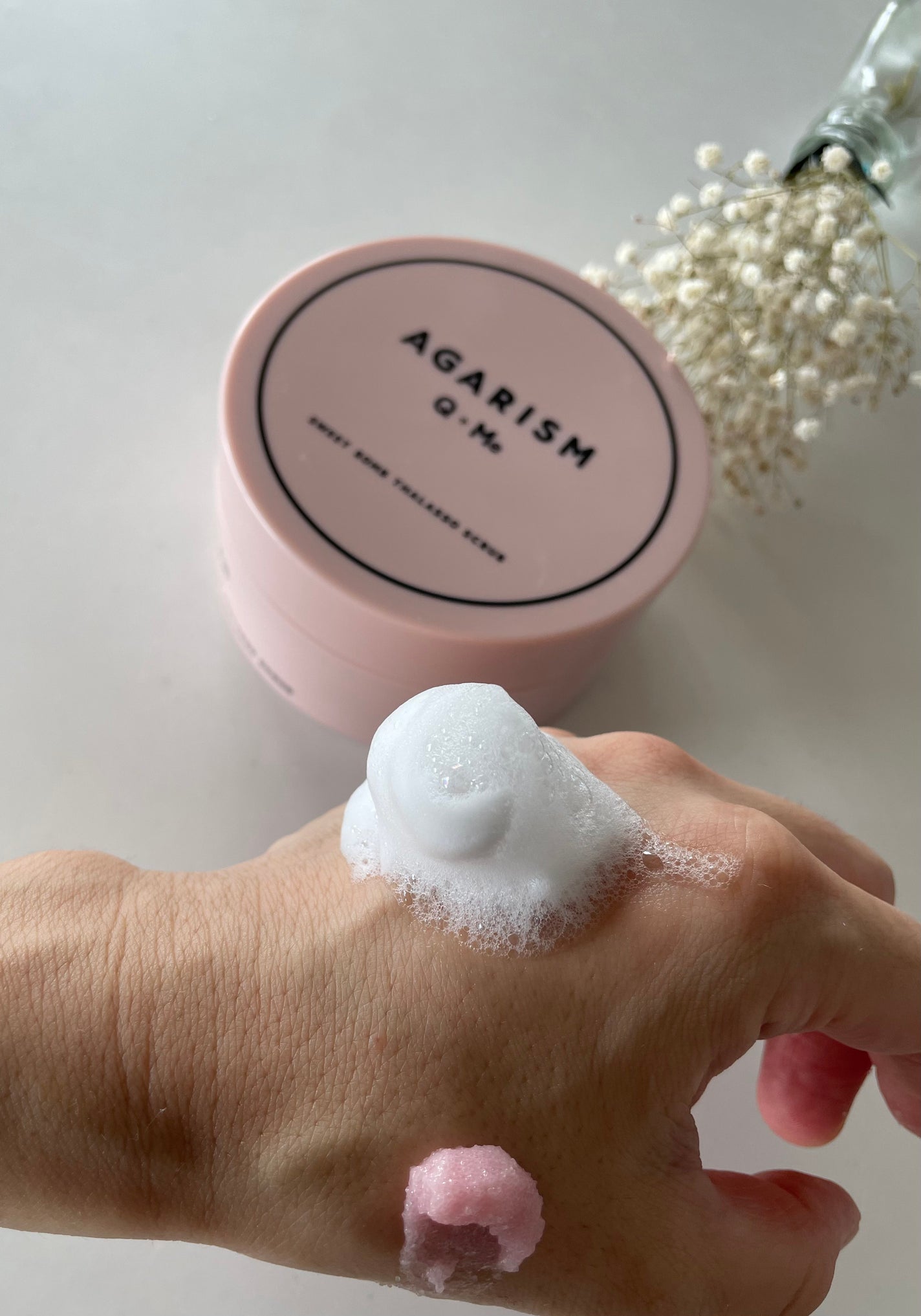 Q+Me スウィート ボム タラソ スクラブ/AGARISM/バスト・ヒップケアを使ったクチコミ(4枚目)