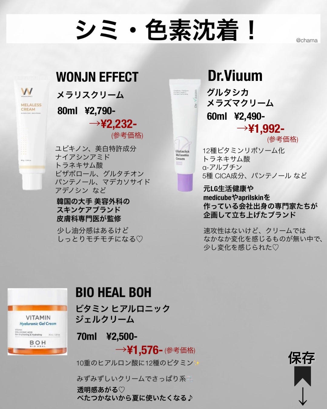 chama |ニキビ体質の正直レビュー🌻 on LIPS 「...Qoo10メガ割! 今回は!おすすめクリーム更新版🤗✨..」(6枚目)