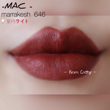 #maccosmetics #メーク#コスメ 
M·A·C マラケシュ、発色がよくて、セミマット感をしています。出してる色みは肌がイエローベースでも、合わせやすいよ～ブラウン系を入って、落ち着いてるかん