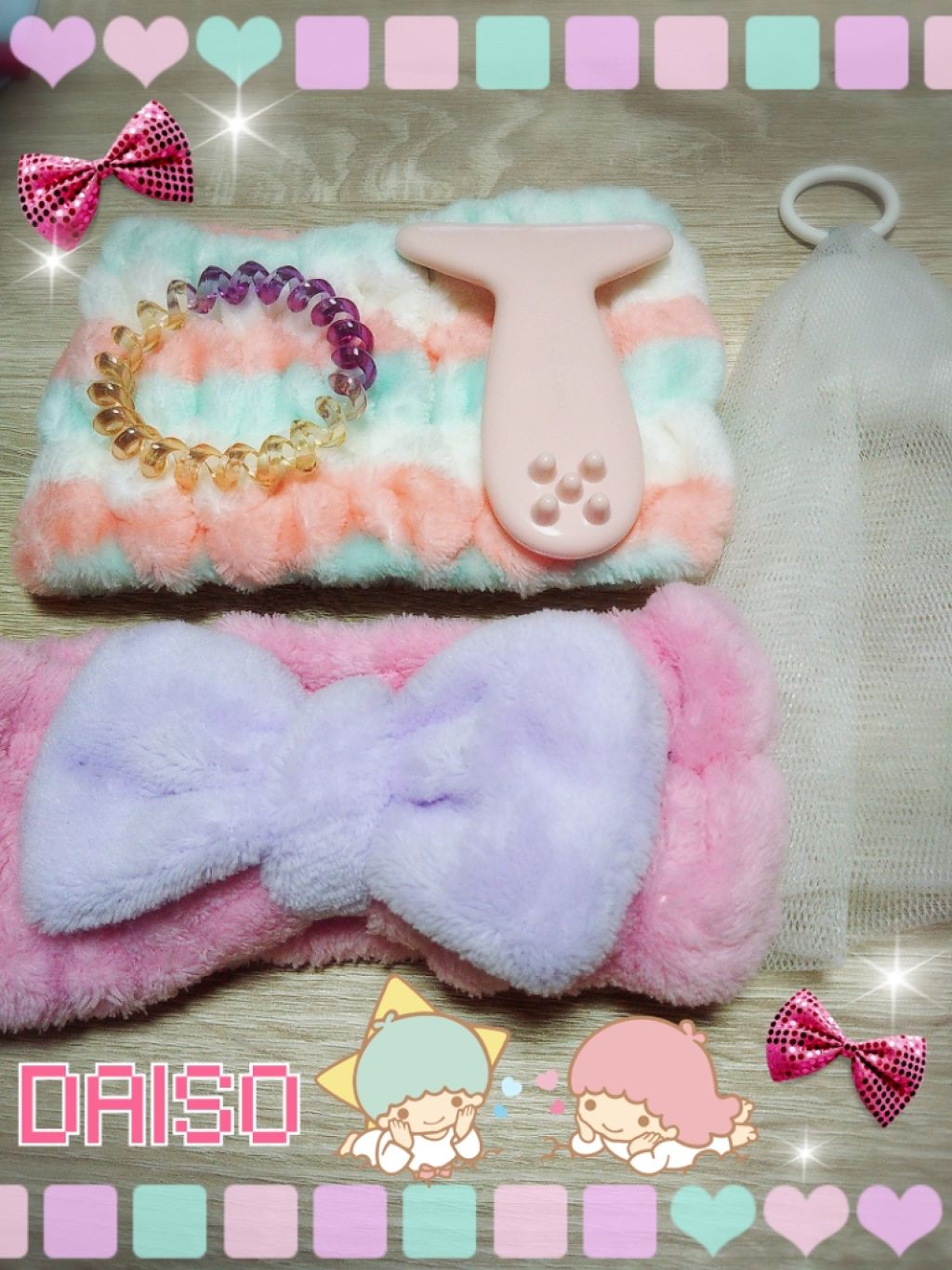 ふわふわヘアターバン/DAISO/ヘアアクセサリーを使ったクチコミ（1枚目）