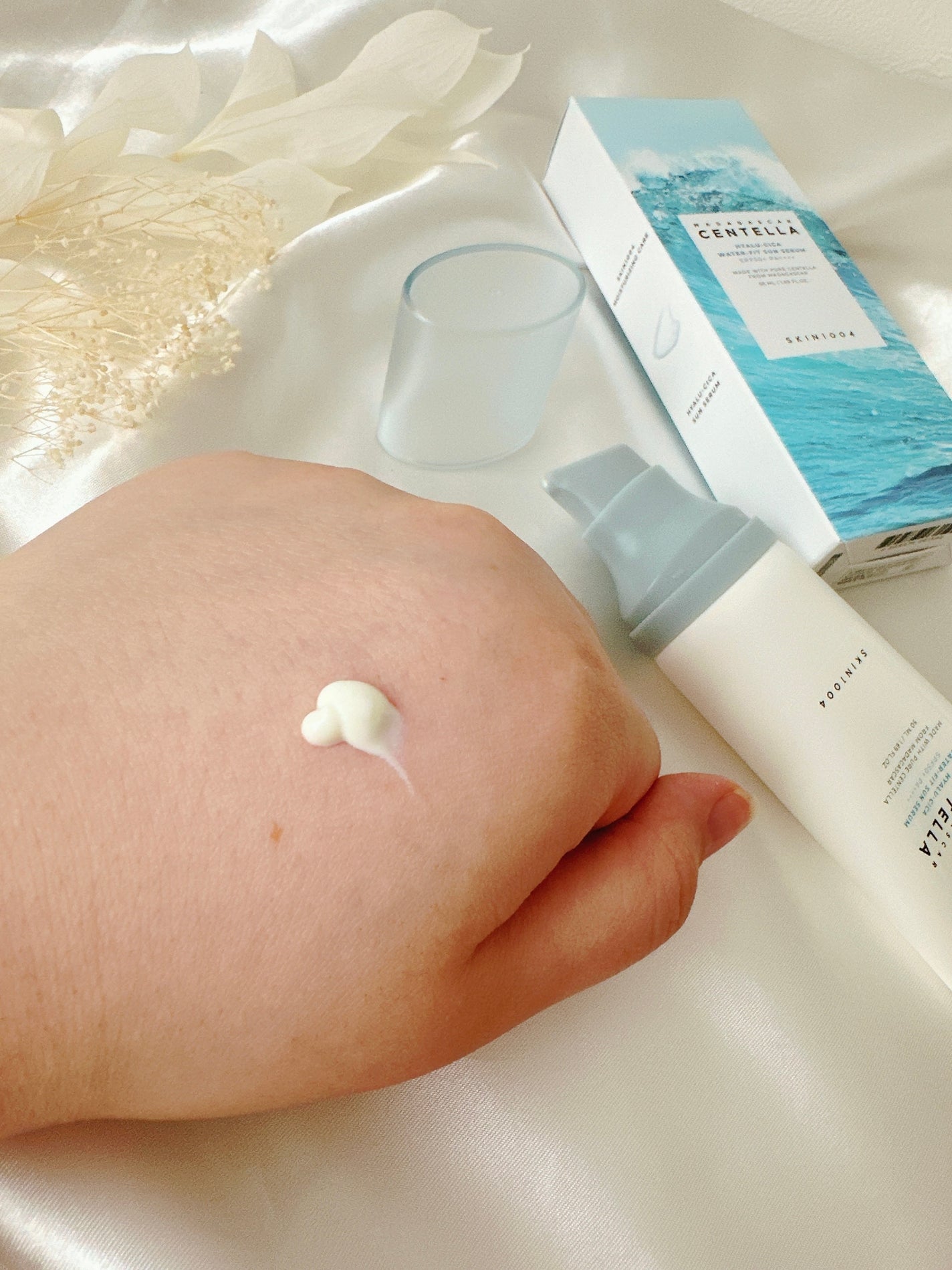 ヒアルーシカ ウォーターフィット サンセラム/SKIN1004/日焼け止めローションを使ったクチコミ(3枚目)