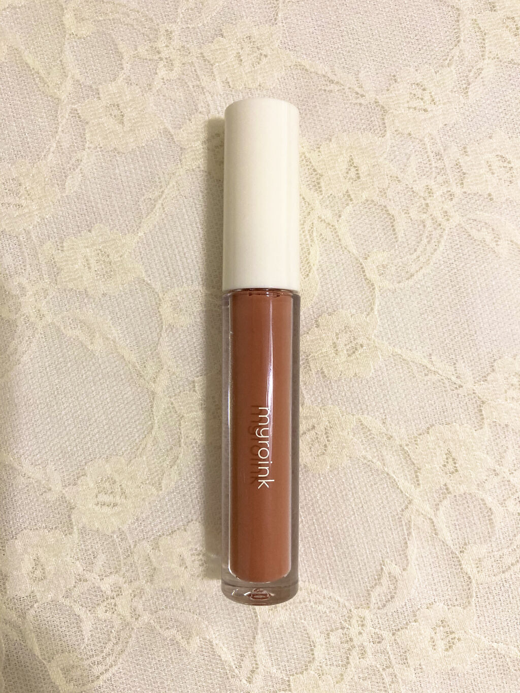 カラーフォーミーリップティント 01 pop coral/myroink/リップティントを使ったクチコミ（1枚目）