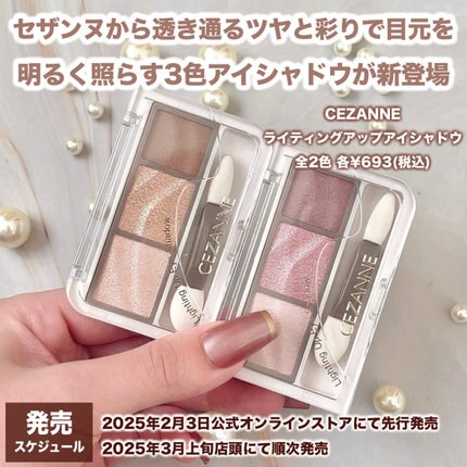 ライティングアップアイシャドウ/CEZANNE/アイシャドウを使ったクチコミ(2枚目)