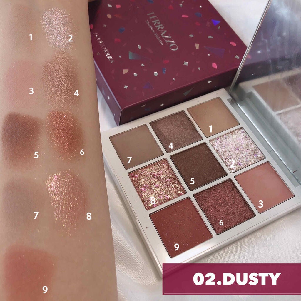 TERRAZZO Shadow palette/HOLIKA HOLIKA/アイシャドウパレットを使ったクチコミ(3枚目)