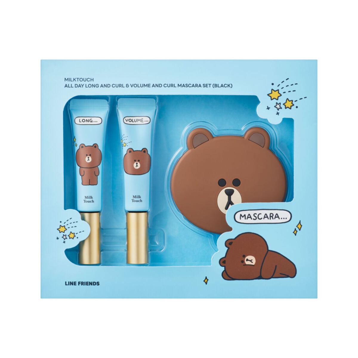 LINE FRIENDS ロング&ボリュームマスカラSET Milk Touch