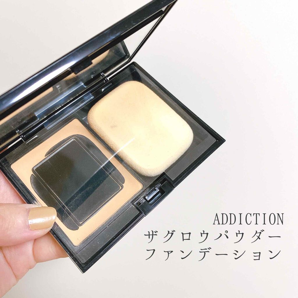 ザ グロウ パウダー ファンデーション/ADDICTION/パウダーファンデーションを使ったクチコミ（2枚目）