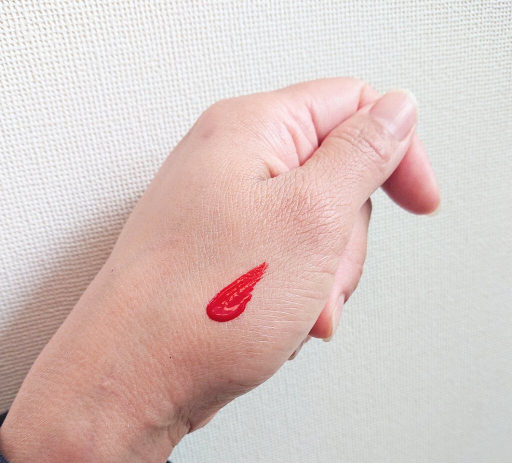 ジューシーライアー ウォーターティント 02 チェリークラッシュ(CHERRY CRUSH)/lilybyred/リップティントを使ったクチコミ（2枚目）