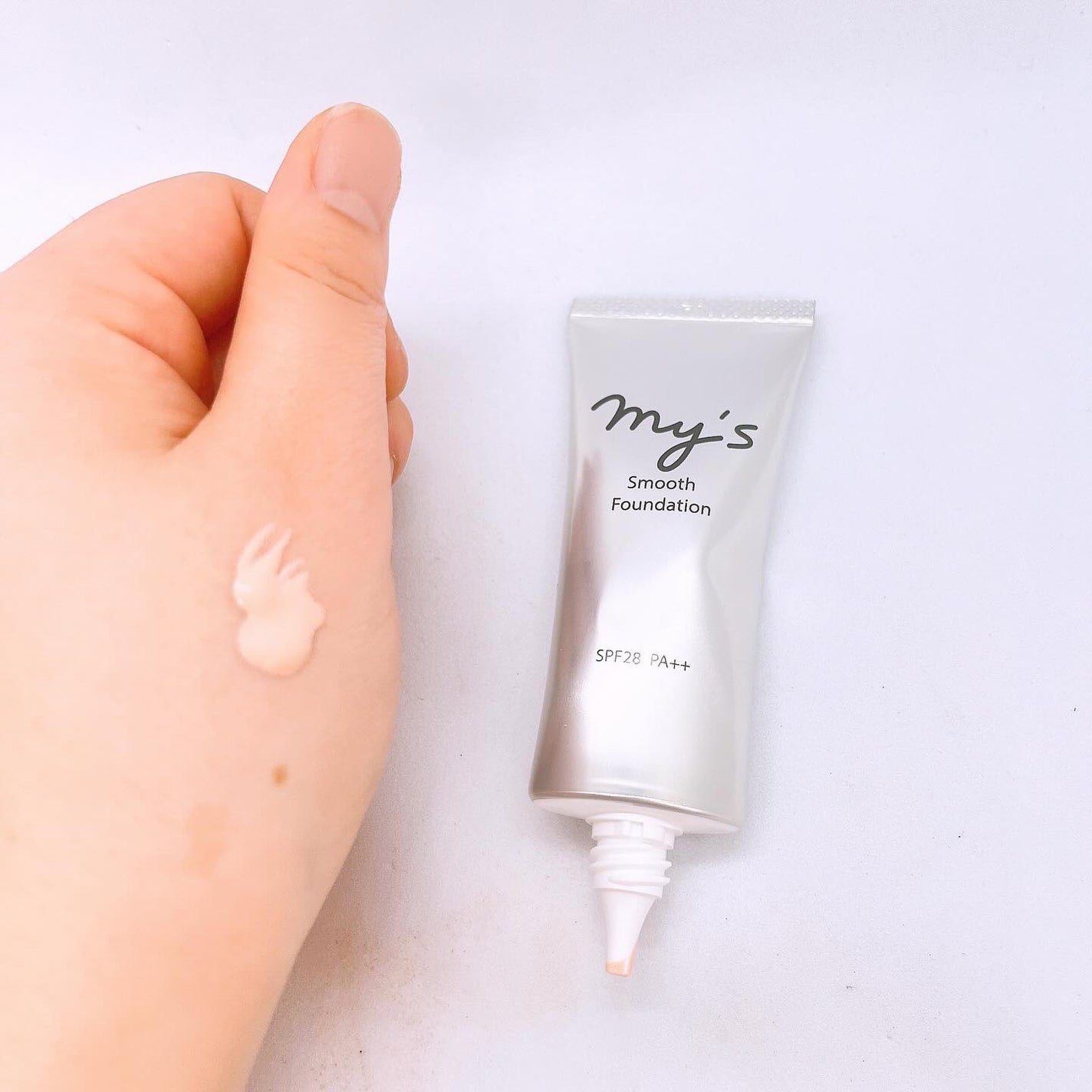 スムースファンデーション/my's/化粧下地を使ったクチコミ(2枚目)