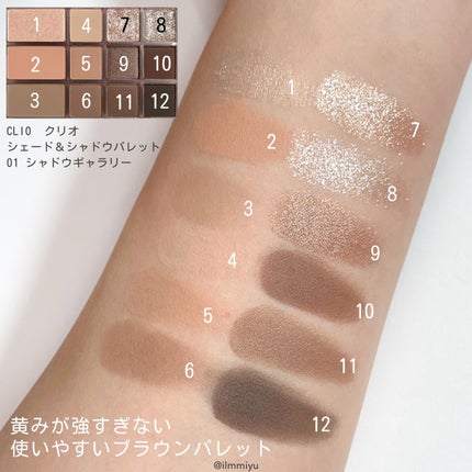 シェード アンド シャドウ パレット/CLIO/アイシャドウパレットを使ったクチコミ(3枚目)