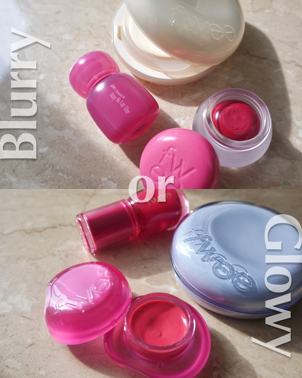 リップアンドチーク ブラーリープリンポット/fwee/口紅を使ったクチコミ（2枚目）