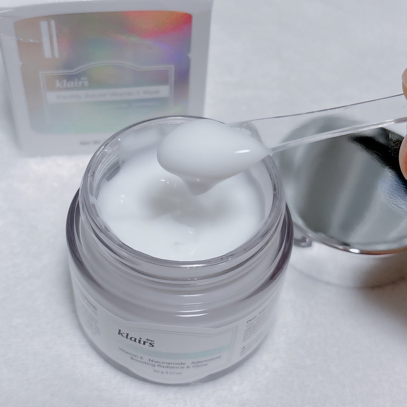 フレッシュリージュースドビタミンEマスク(90g)/Klairs/フェイスクリームを使ったクチコミ(2枚目)