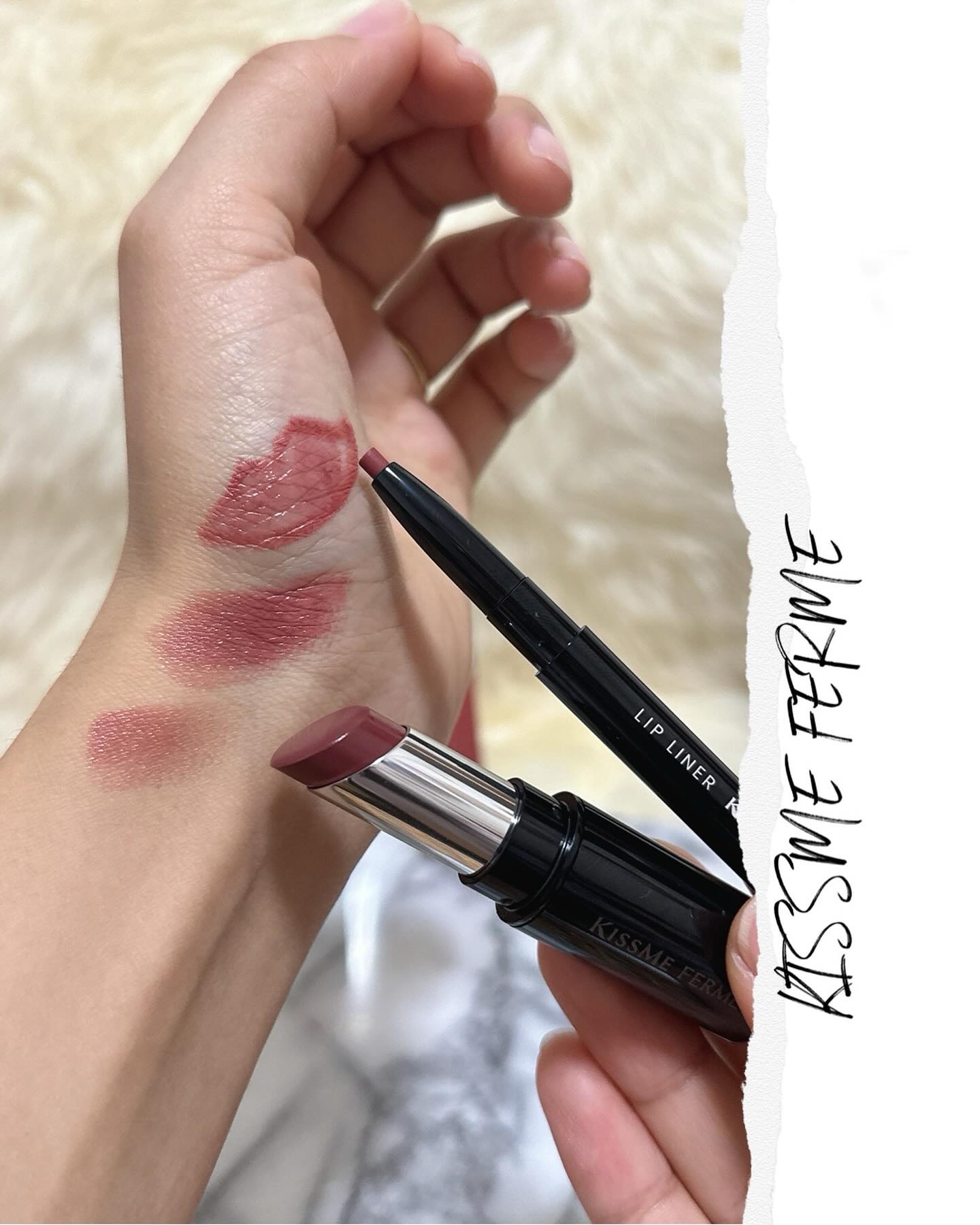 キスミー　フェルム　リップライナーＮ 02 ウォームレッド/キスミー フェルム/リップライナーを使ったクチコミ（1枚目）
