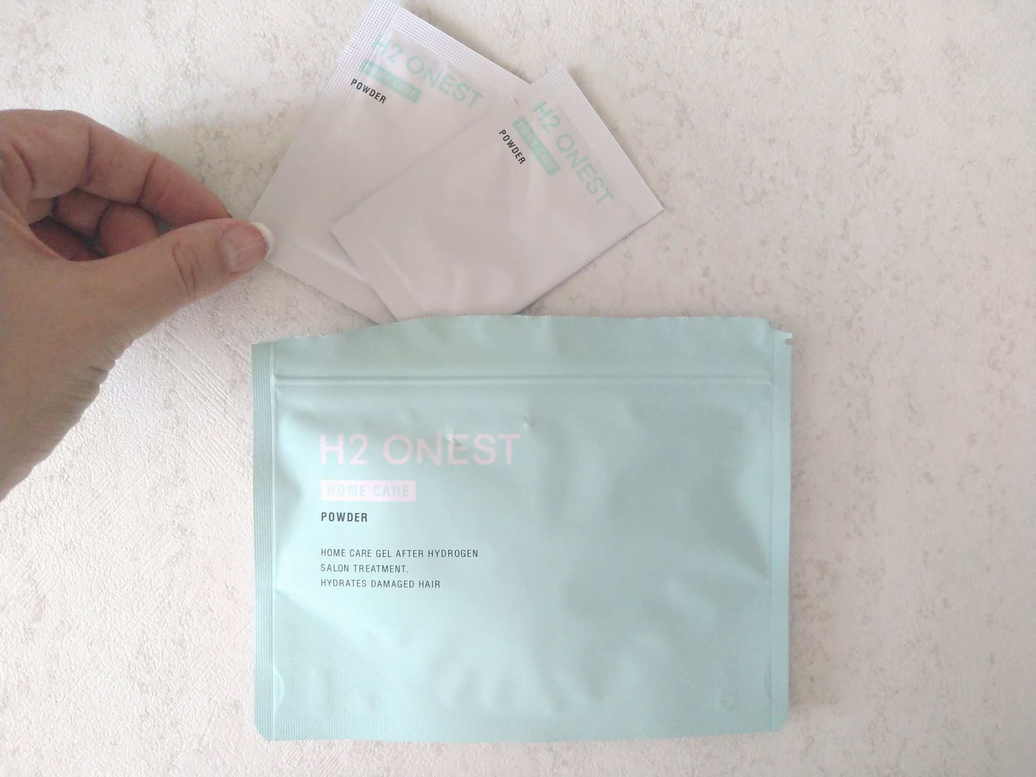 水素パウダー/H2 ONEST/洗い流すヘアトリートメントを使ったクチコミ（3枚目）
