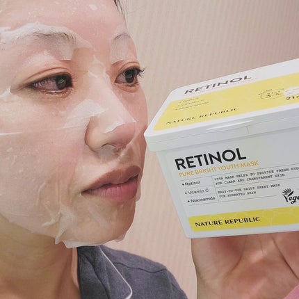 キューブマスク レチノール/ネイチャーリパブリック/シートマスク・パックを使ったクチコミ(4枚目)