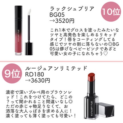 ラック シュプリア/shu uemura/リップグロスを使ったクチコミ(2枚目)
