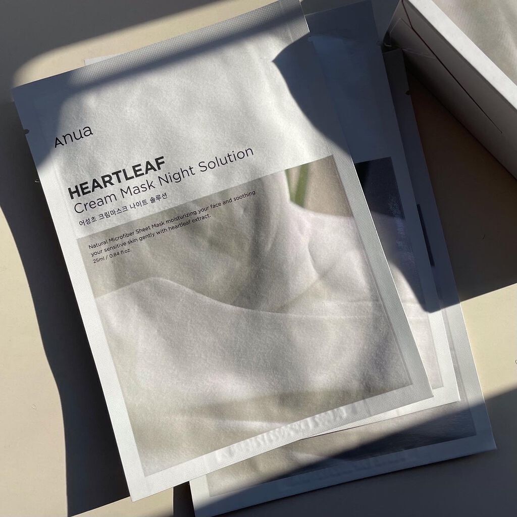 ドクダミクリームマスクナイトソリューション/Anua/シートマスク・パックを使ったクチコミ（2枚目）