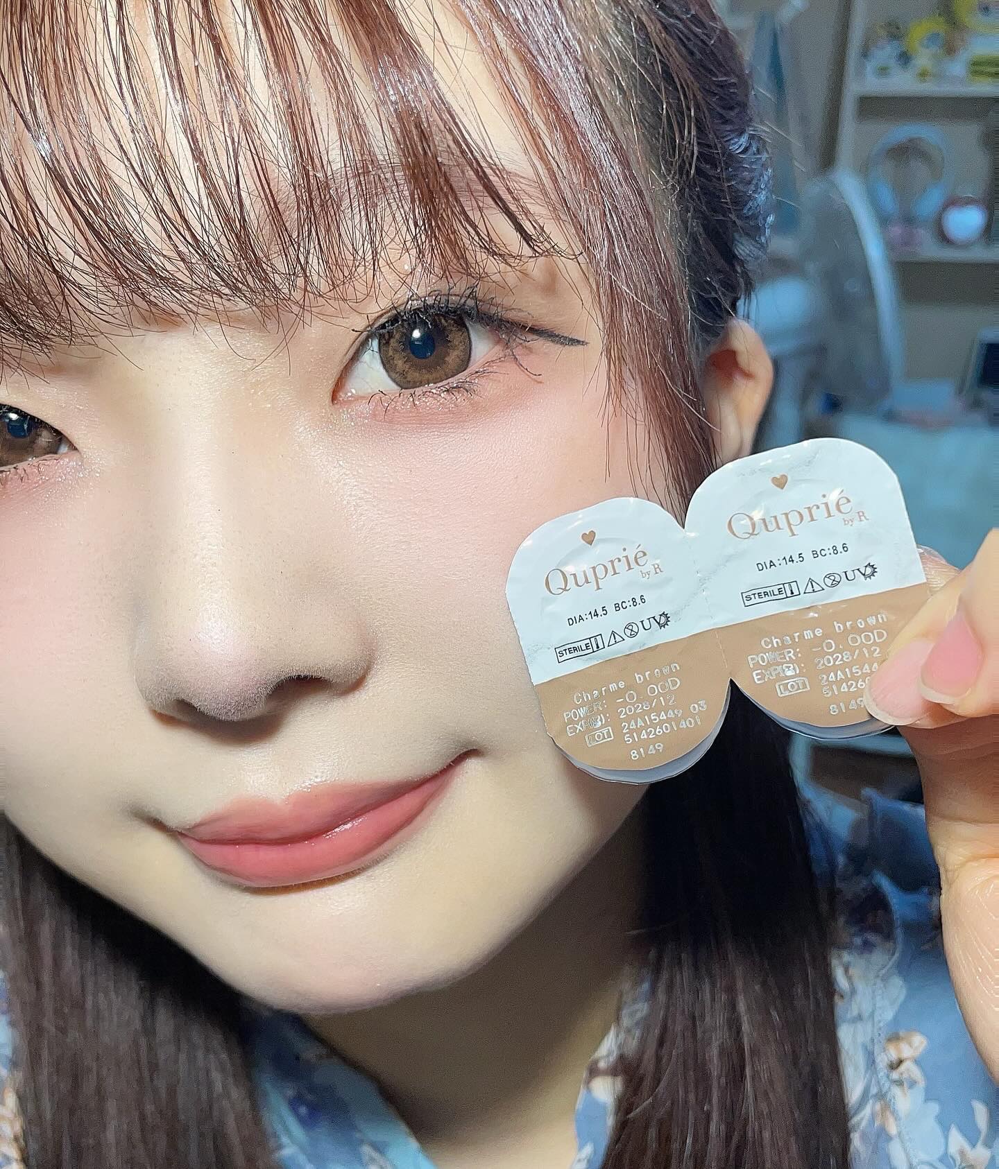 Quprie 1day シャルムブラウン/Quprié by R/ワンデー（１DAY）カラコンを使ったクチコミ（1枚目）